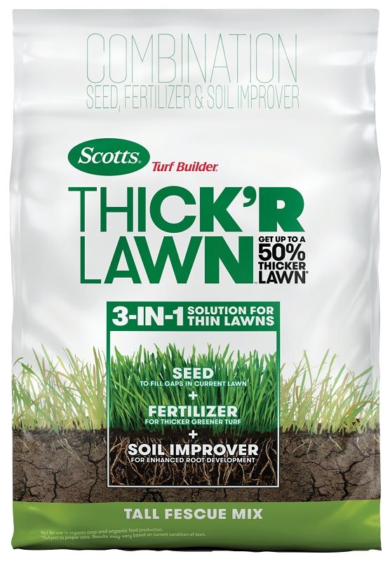 Scotts 30073 Thick'R Lawn Tall Fescue Mix Grass Seed, 12 lb Bag