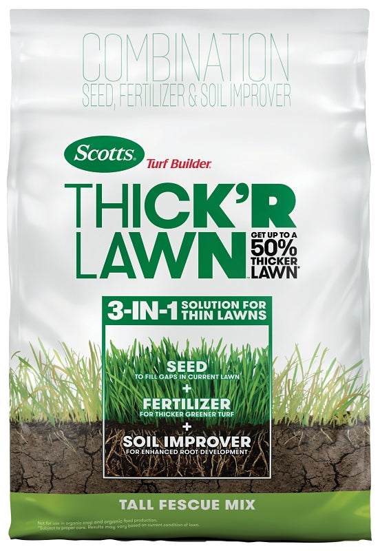 Scotts 30075B Thick'R Lawn Tall Fescue Mix Grass Seed, 40 lb Bag