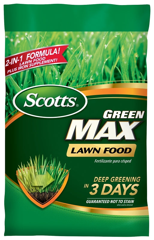 Scotts Green Max 44615A1 Lawn Food, 16.67 lb, Solid, 27-0-2 N-P-K Ratio