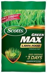 Scotts 44611A Lawn Food, 16.67 lb Bag, 27-0-2 N-P-K Ratio, Granular, Gray