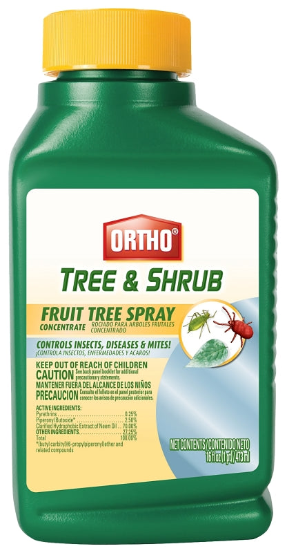 Ortho 0424310 Spray Concentrate, Liquid, Fruit Tree, 16 oz Bottle