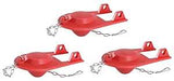 Korky 2001TP Toilet Flapper, Rubber, Red, For: 2 in Flush Valve Opening, 3/PK