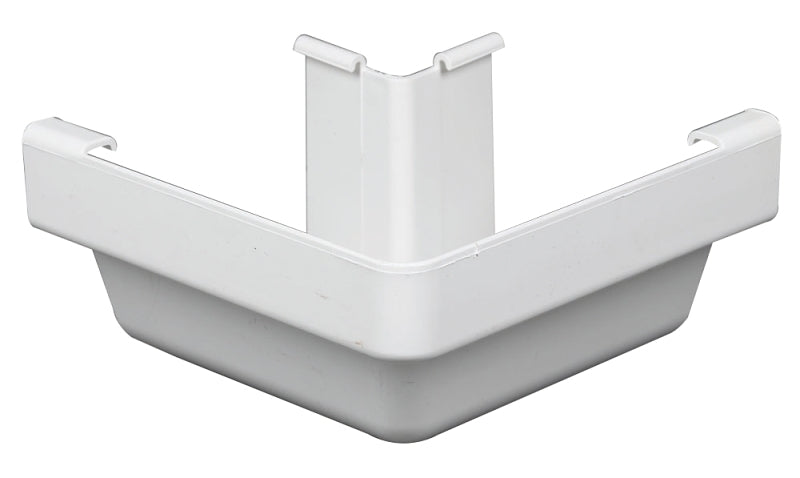 Amerimax M0503 Stair Post, 5 in Gutter, Vinyl, White