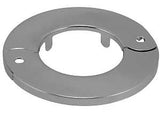 Plumb Pak PP857-17 Hinged Split Floor and Ceiling Plate, 3 in OD, For: 1-1/4 in Iron Pipes, Metal, Chrome