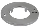 Plumb Pak PP857-17 Hinged Split Floor and Ceiling Plate, 3 in OD, For: 1-1/4 in Iron Pipes, Metal, Chrome