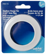 Plumb Pak PP857-10 Shallow Flange, 1-7/8 in ID, 3 in OD, Plastic, Chrome-Plated
