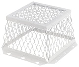 HY-C RVG-DVG-R Dryer Vent Guard, Square Duct, Stainless Steel, White, Powder-Coated