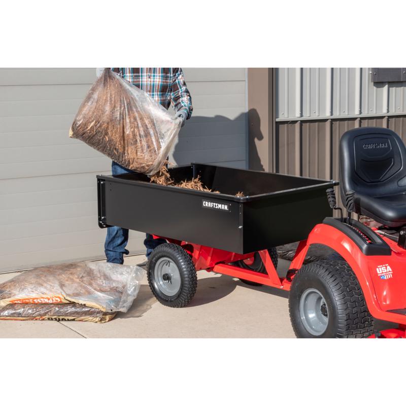 Craftsman Steel Tow Behind Utility Cart 12 cu ft
