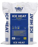 Salt Depot IH50 ICE HEAT Ice Melt, Crystalline, Blue, Slightly Aromatic, 50 lb