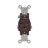 Leviton 20 amps 250 V Single Brown Outlet 6-20R 1 pk
