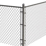 Yardlink 3 in. H Steel Chain Link Fence Corner Post Kit