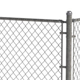 Yardlink 2.8 in. H Silver Aluminum Rail End