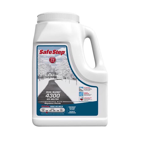 Safe Step Dual Blend 4300 Magnesium Chloride/Sodium Chloride Granule Ice Melt 12 lb, Pack of 4