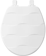 Mayfair 33SLOW 000 Toilet Seat, Round, Wood, Easy Clean and Change Hinge