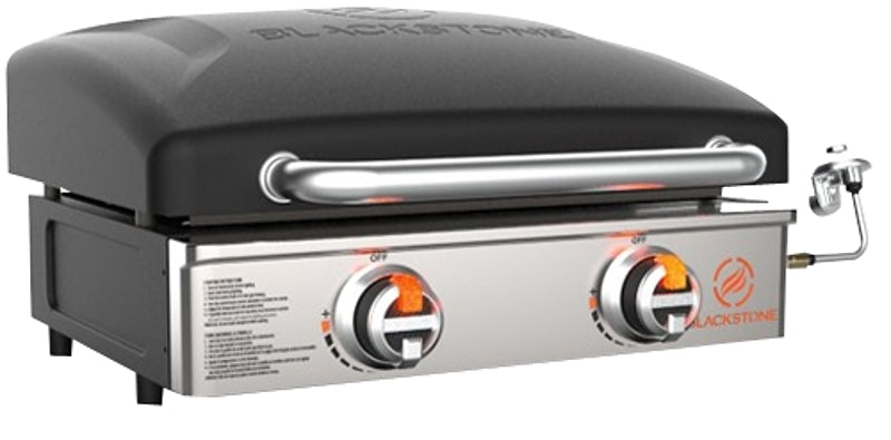 Blackstone Original Series 1813 Griddle, 24,000 Btu, Propane, 2-Burner, 361 sq-in Primary Cooking Surface, Black