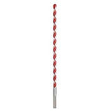 Milwaukee 48-20-9022 Drill Bit, 3/8 in Dia, 12 in OAL, Wide Flute, 3/8 in Dia Shank, 3-Flat Shank