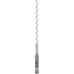 Milwaukee SHOCKWAVE 48-20-8884 Drill Bit, 3/16 in Dia, 6 in OAL, Multi-Material, Twist Flute, 1/4 in Dia Shank, Pack of 3
