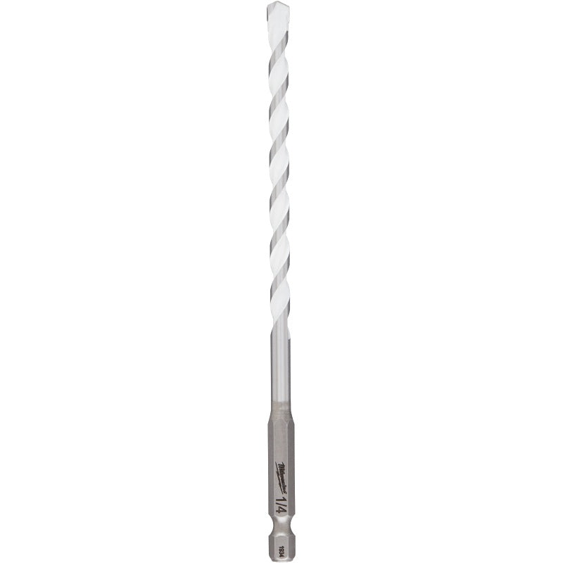 Milwaukee SHOCKWAVE 48-20-8886 Drill Bit, 1/4 in Dia, 6 in OAL, Multi-Material, Twist Flute, 1/4 in Dia Shank, Pack of 3