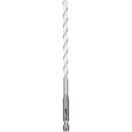 Milwaukee SHOCKWAVE 48-20-8886 Drill Bit, 1/4 in Dia, 6 in OAL, Multi-Material, Twist Flute, 1/4 in Dia Shank, Pack of 3