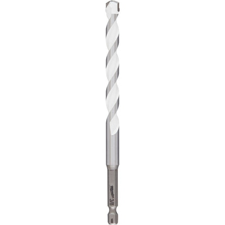 Milwaukee SHOCKWAVE 48-20-8890 Drill Bit, 3/8 in Dia, 6 in OAL, Multi-Material, Twist Flute, 1/4 in Dia Shank