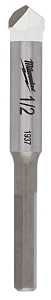 Milwaukee 48-20-8995 Drill Bit, 1/2 in Dia, 3-3/4 in OAL, 1/4 in Dia Shank, Round Shank