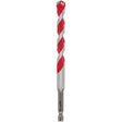 Milwaukee SHOCKWAVE 48-20-9025 Drill Bit, 7/16 in Dia, 6 in OAL, Wide Flute, 1/4 in Dia Shank, Hex Shank