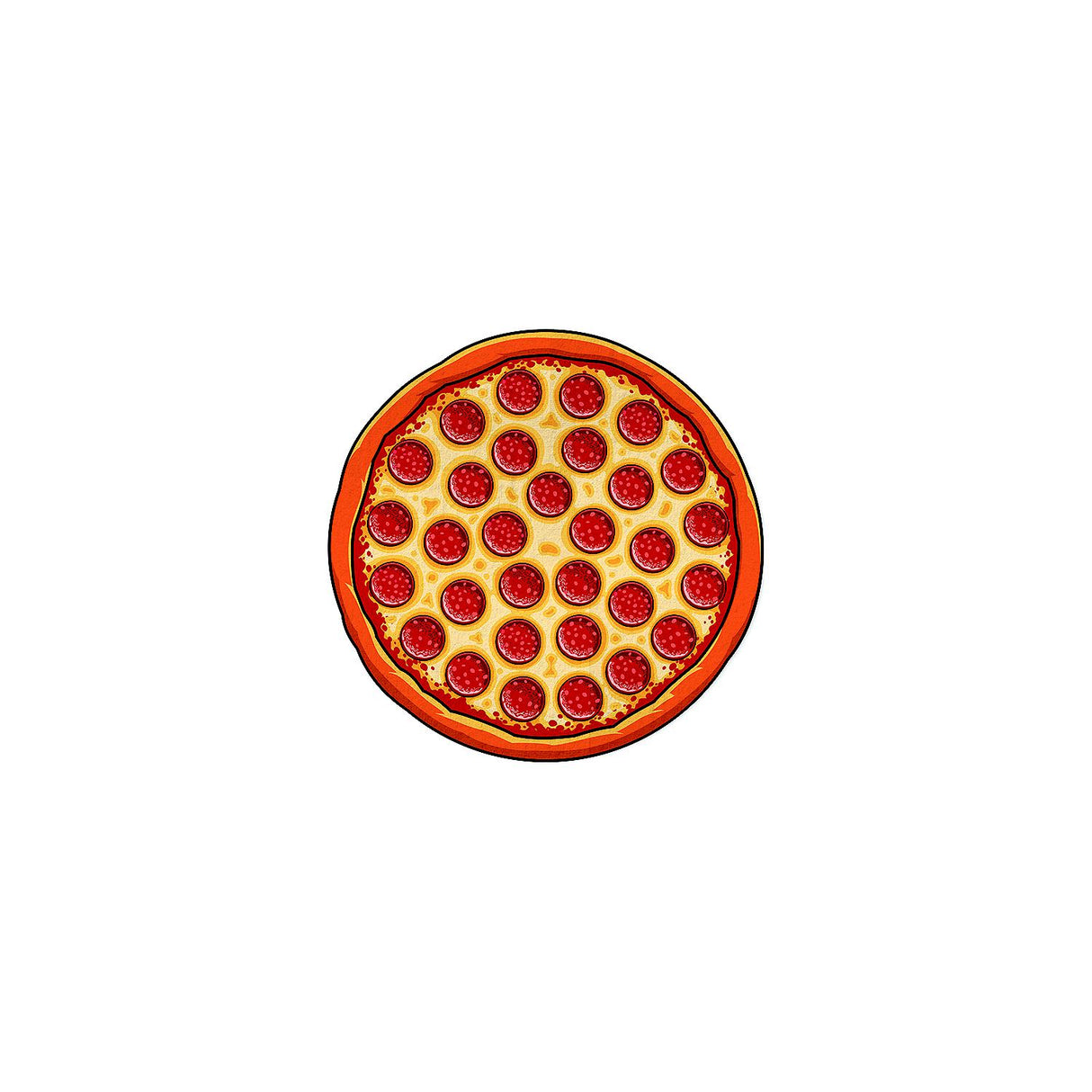 Big Mouth BMBT0001 Beach Blanket, Pizza, Pack of 4