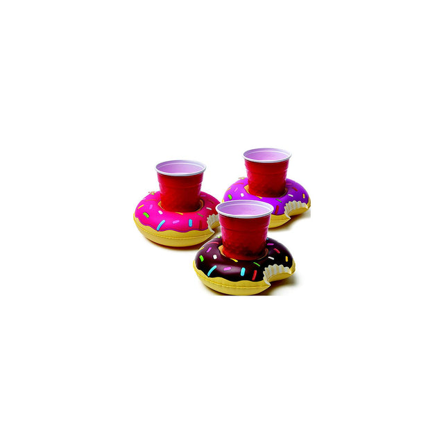 Big Mouth BMDF0001 Beverage Boat, Frosted Donuts Design, 3/pk, Pack of 6