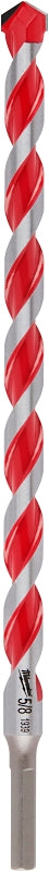 Milwaukee 48-20-9041 Drill Bit, 5/8 in Dia, 12 in OAL, Wide Flute, 3/8 in Dia Shank, 3-Flat Shank