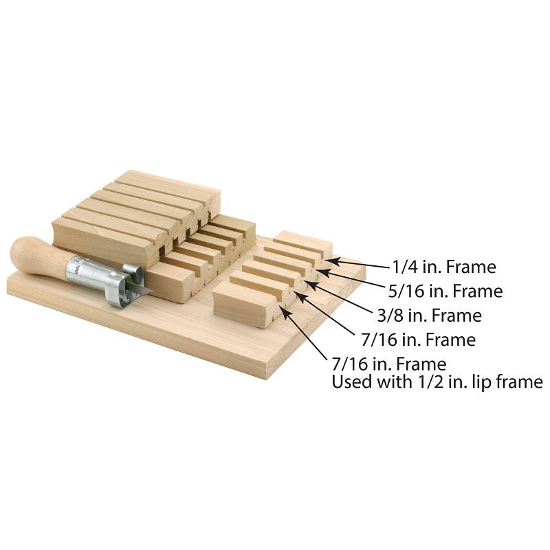 Make-2-Fit P 7916 Screen Frame Notching Jig, Wood Handle