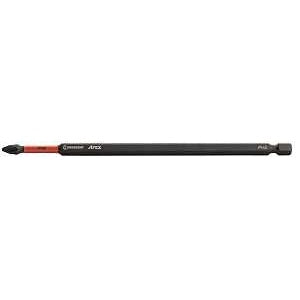 Crescent APEX Vortex CAVB6PH2 Impact Power Bit, #2 Drive, Phillips Drive, 1/4 in Shank, Hex Shank, 6 in L, Steel, Pack of 4