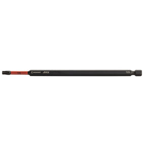 Crescent APEX Vortex CAVB6T25 Impact Power Bit, T25 Drive, Torx Drive, 1/4 in Shank, Hex Shank, 6 in L, Steel, Pack of 4