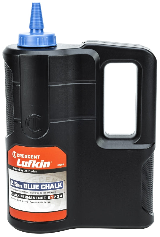 Crescent Lufkin CB25B Chalk Refill, Blue, 2.5 lb Bottle, Pack of 2