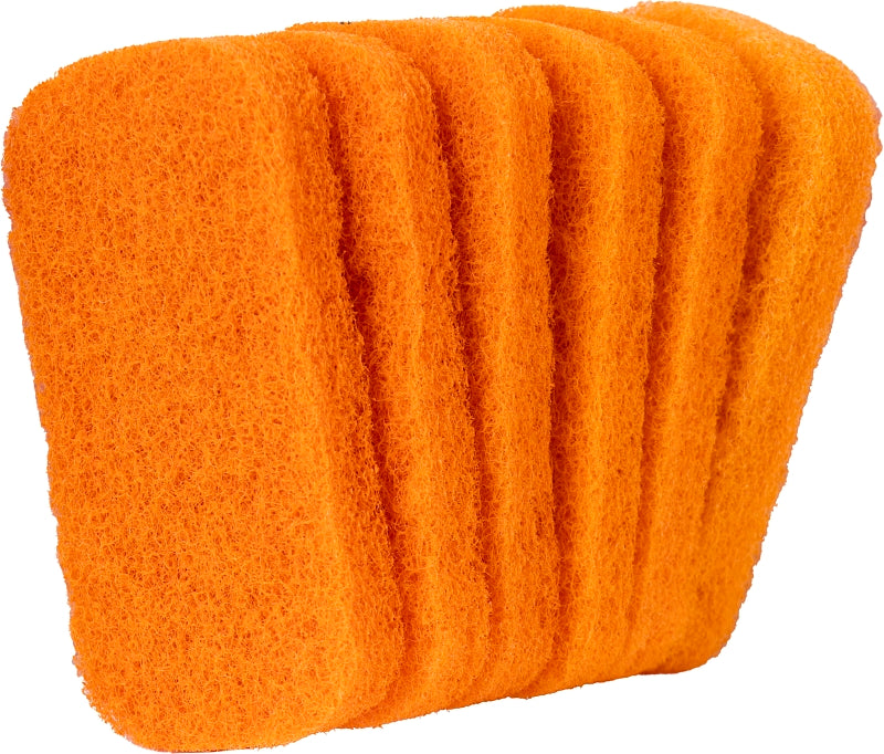 Blackstone 5063 Replacement Scouring Pad, Nylon Abrasive, 5-1/2 in L, 4 in W, Orange