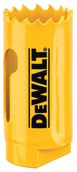 DEWALT DAH180018 Hole Saw, 1-1/8 in Dia, 1-3/4 in D Cutting, 1/2-20 Arbor, 4/5 TPI, HSS Cutting Edge