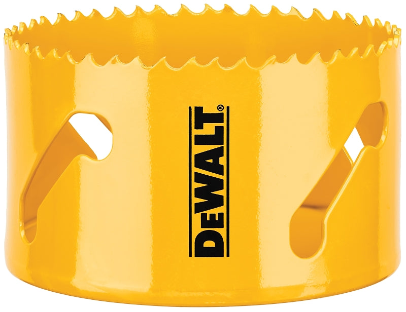 DEWALT DAH180058 Hole Saw, 3-5/8 in Dia, 1-3/4 in D Cutting, 5/8-18 Arbor, 4/5 TPI, HSS Cutting Edge