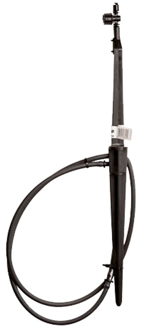 Rain Bird MSSTKTH1S Series Fan Micro Spray with Tall Staked Riser, 0 to 31 gph, 40 psi Operating, Part-Circle, Black