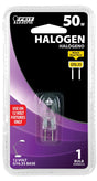 Feit Electric BPQ50T4 Halogen Bulb, 50 W, GY6.35 Candelabra Lamp Base, JC T4 Lamp, 3000 K Color Temp, Pack of 12