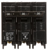 Siemens Q330 Circuit Breaker, Low Voltage, Mini, Standard, 30 A, 3 -Pole, 240 VAC, Common Trip, Plug Mounting