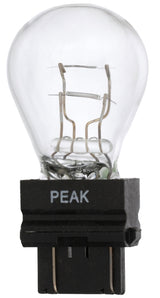 Peak 3057LL-BPP Miniature Automotive Bulb, 400 Lumens, 12.8 V, 27 W, Incandescent Lamp, Wedge