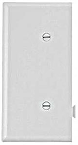 Eaton Cooper Wiring STE14W Wallplate, 2-9/16 in L, 4.84 in W, 1 -Gang, Polycarbonate, White, High-Gloss