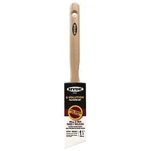 Hyde 47320 Paint Brush, Oval, Stiff Brush, 1-1/2 in L Bristle, Polyester Bristle, 6/PK