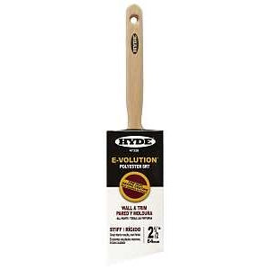 Hyde 47326 Paint Brush, Standard, Stiff Brush, 2-1/2 in L Bristle, Polyester Bristle, 6/PK