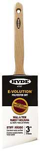 Hyde 47327 Paint Brush, Standard, Stiff Brush, 3 in L Bristle, Polyester Bristle, 6/PK