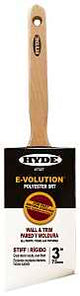 Hyde 47327 Paint Brush, Standard, Stiff Brush, 3 in L Bristle, Polyester Bristle, 6/PK