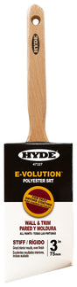 Hyde 47327 Paint Brush, Standard, Stiff Brush, 3 in L Bristle, Polyester Bristle, 6/PK
