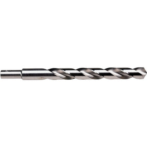 Irwin 73827 Jobber Drill Bit, 27/64 in Dia, 5-3/8 in OAL, Spiral Flute, 2-Flute, 27/64 in Dia Shank, Reduced Shank