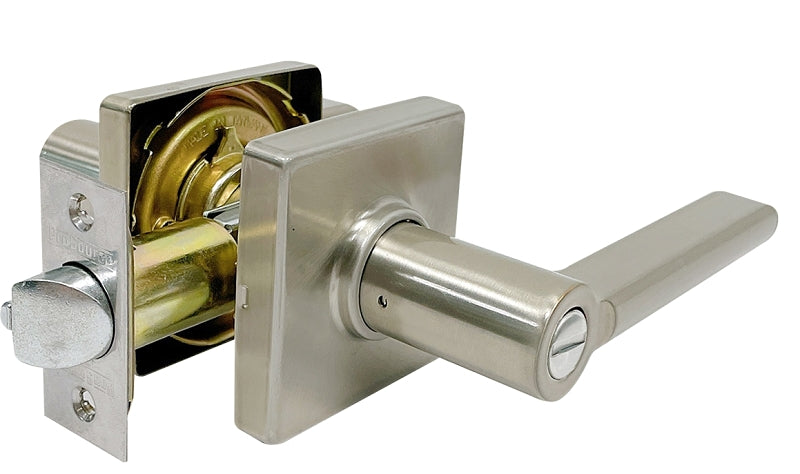 ProSource LS3X201YASR4V24 Privacy Lever, Satin Nickel, Lever Handle, Metal, Residential, 3 Grade
