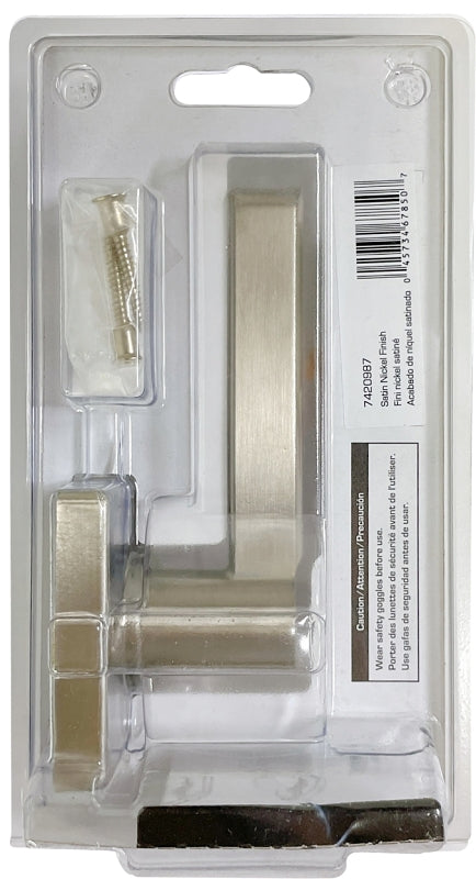 ProSource LS3X204YA000V24 Dummy Lever, Satin Nickel, Lever Handle, Metal, Residential, 3 Grade