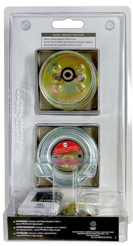 ProSource DD9 Series DD9X21-SP5V24 Deadbolt, 3 Grade, Brass Key Key, Metal, Satin Nickel, 2-3/8, 2-3/4 in Backset, Pack of 3